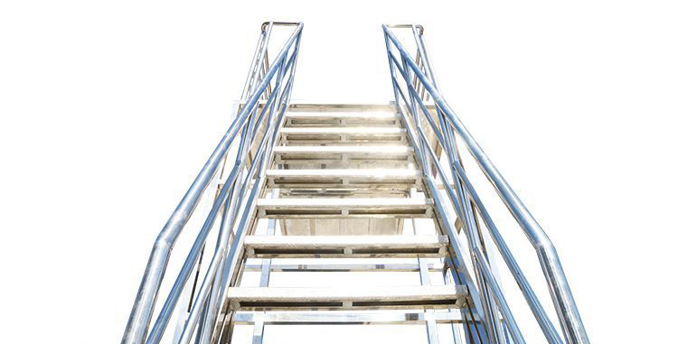 地铁/高铁移动操作平台登高梯